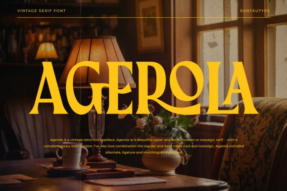Agerola Font: A Nostalgic Touch for Modern Design