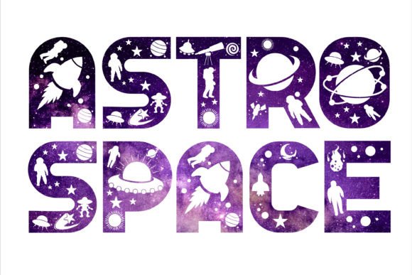 Astro Space Font: A Cosmic Tool for Science and Design Workflows