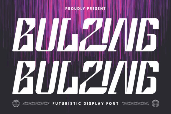Bulzing: A Futuristic Display Font for Bold Visual Statements