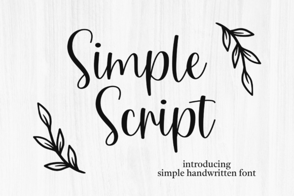 Discover the Elegance of Simple Script: A Timeless Font for Modern Design