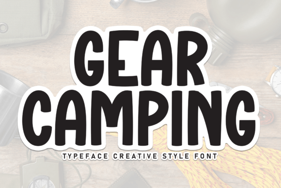 Gear Camping Font for Creative and Professional Use