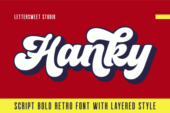Hanky: A Bold Script Font with Vintage Charm for Modern Design