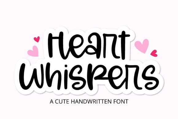 Heart Whispers: A Handwritten Font for Personalized Designs