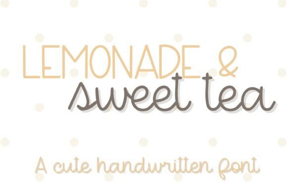 Lemonade Sweet Tea Font