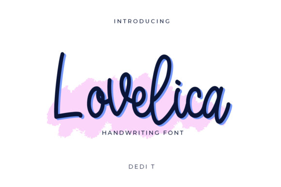 Lovelica: A Cute Handwritten Font That Adds Elegance to Your Design Projects