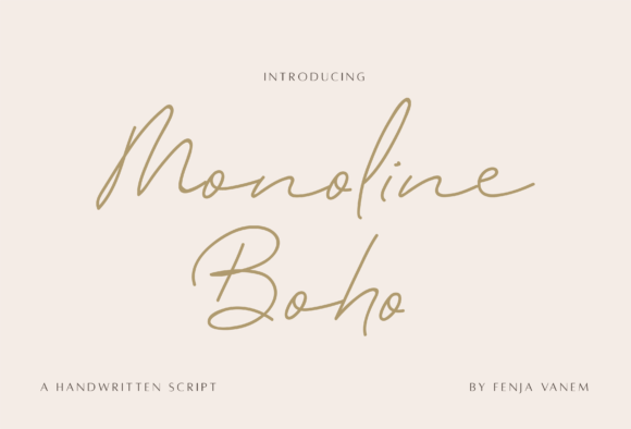 Monoline Boho Font: Clean, Classy, and Creative