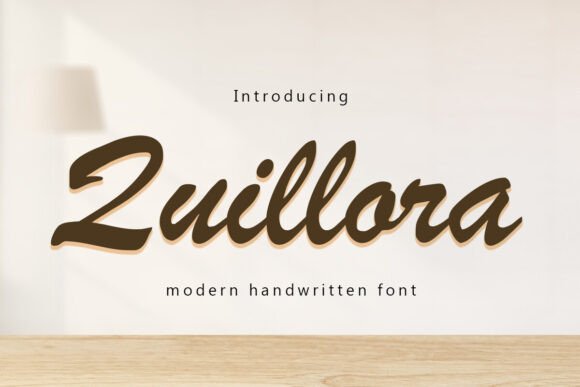 Quillora: A Semi-Brush Script Font with Handmade Elegance and Modern Versatility