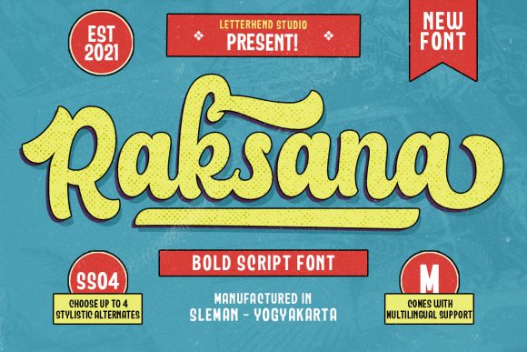 Raksana Font for Bold and Nostalgic Designs