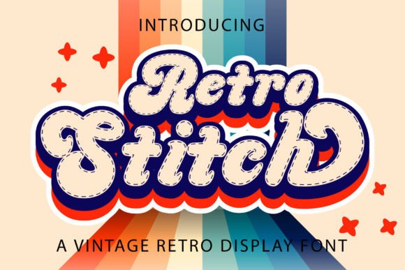 Retro Stitch: A Timeless Font for Vintage-Inspired Designs