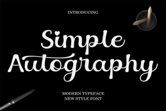 Simple Autography: A Timeless Handwritten Font for Modern Design