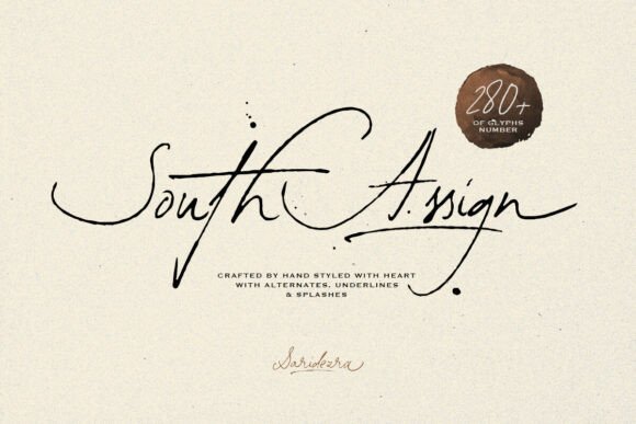 South Assign: A Vintage-Inspired Script Font for Creative Projects