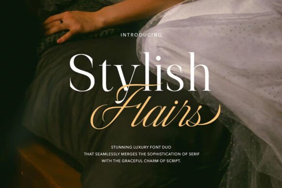 Stylish Flairs: A Timeless Font Duo for Modern Design