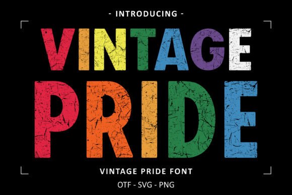Vintage Pride Font: A Timeless Design for Your Pride Month Creations